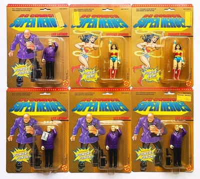 6 Vintage NOS DC Comics Super Heroes Action Figures - Wonder Woman & Lex Luthor - Image 1 of 4