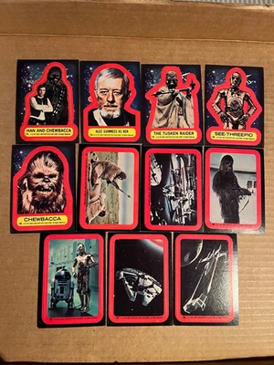 1977 Star Wars Series 2 Sticker Set (11) - Used - Image 1 of 4