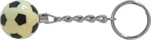 PORTACHIAVE PALLA DA CALCIOBALILLA 25 mm BIANCA/NERA - BILIARDINO - CALCETTO - Foto 1 di 1