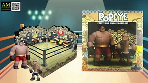 Mezco Jouets 5 Points - Popeye Et Oxheart Action FIGUREN BOX SET 1933 Bd Rayure - Picture 1 of 14
