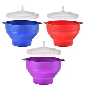 Popcorn Maker Cup Home Pop Corn Popper Machine Cooker Snack Hot Microwave Bowl - Picture 1 of 15