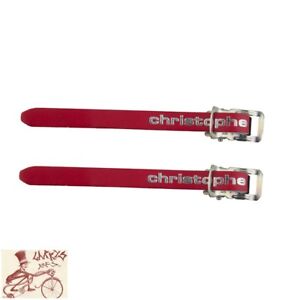 ZEFAL VINTAGE LEATHER RED 370mm STRAPS--ONE PAIR
