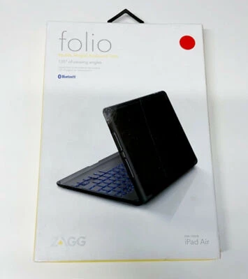 ZAGG Bluetooth Backlit Hinged Keyboard Folio for Apple iPad Air BZKFHFBKLIT105 - Image 1 of 2