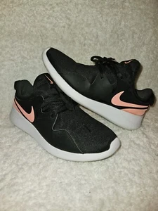 NIKE TESSEN GS BLACK ATOMIC PINK sneakers women's 6Y RUNNING SHOES AH5234-002 - Picture 1 of 13