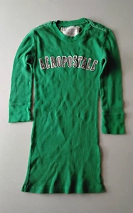 Maglia waffle termica Y2K anni 2000 Aeropostale XS aderente verde 3/4 Slv - Foto 1 di 6