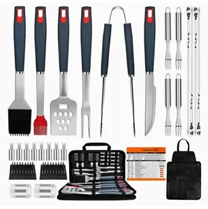 EUHOME Grill Accessories BBQ Tool 30 Pcs, Heavy Duty Stainless Steel ... - Picture 1 of 4