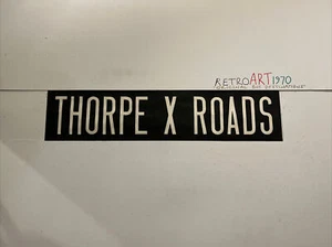 Yorkshire Nov14 Vintage Leinen Destination Bus Rollo 27" - Thorpe Cross Roads - Bild 1 von 12