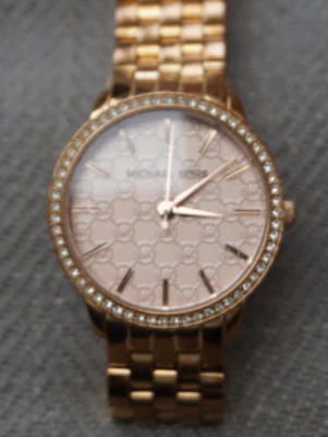 Michael Kors M3156 Wrist Watch rose gold diamant crystal - Image 1 of 4