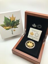 2021 RCM Masters Club Iconic Maple Leaves $20 Pure Silver Proof Gold-Plated Coin