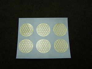 Adesivo Fiore Vita 2 cm resistente all usura LAMINATO 6 pezzi - Bild 1 von 1