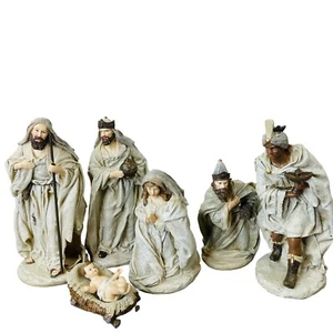 Mark Roberts Collection Nativity Resin Set of 6 Christmas Holiday Decor - Picture 1 of 13