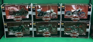 Maisto 1/18 Harley Davidson Motorcycles (6) Series 9 Complete Set - Picture 1 of 4