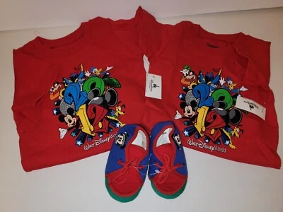 Zapatos Mickey Mouse 2012 Disney Store Red Onsies nuevos con etiquetas 6 MTH 12 MTH Foto 1 de 4