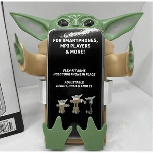 Star Wars The Mandalorian Baby Yoda Flexi Soporte para Teléfono y Soporte Nuevo En Caja - Imagen 1 de 4