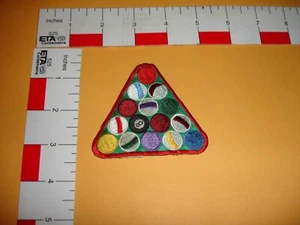 Pool Patch Rack of Pool Balls Patch Vintage - Picture 1 of 3