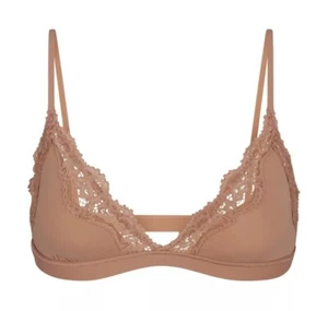 SKIMS Fits Everybody Lace Triangle Bralette - Sienna (2X) | NWT - Picture 1 of 5