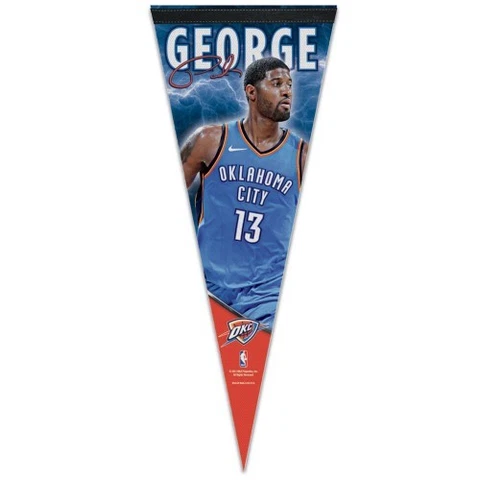 PAUL GEORGE OKLAHOMA CITY THUNDER PREMIUM QUALITY PENNANT 12"X30" BANNER Cover