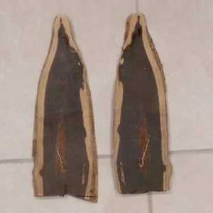 Lot of 2 Black Walnut Slabs 17' L 5 3/4" w 3/4" T - Picture 1 of 2