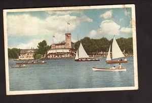 Uhlenhorster Ferry House-Alster River--Hamburg, Germany White Border Postcard - Picture 1 of 2