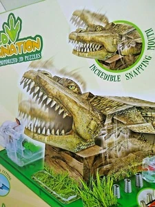 Crocodile Wild Imagination Motorized 3D Puzzle Ages 8 + New Box Damage - Picture 1 of 7