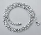 Byzantine 6.5mm to 11mm Graduated Necklace .925 Sterling Silver 16,18,20,24 inch