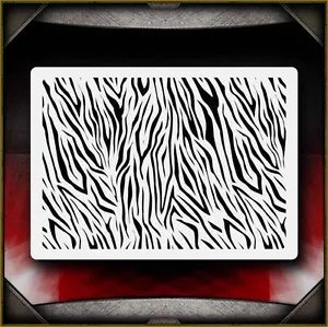 Zebra Pattern 2 Airbrush Stencil Template Airsick - Picture 1 of 1