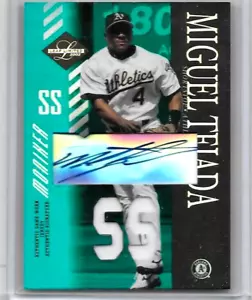MIGUEL TEJADA 2003 LEAF LIMITED MONIKERS GAME USED JERSEYS,& CERTIFIED AUTO#/25 - Picture 1 of 1