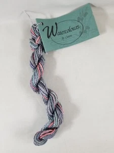 Watercolours by Caron Thread Pebbles 10 yards Cotton Blue Pink - Picture 1 of 7