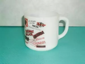 Tazza vetro latte vetro federale vintage hotel Las Vegas - Foto 1 di 4