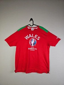 Wales UEFA Euro 2016 T-Shirt XL Red Green White Soccer Football Tee Soccer Top - Picture 1 of 18