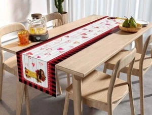 Dachshund Valentine's Day Table Runner NEW 12.99"Wx70.08"L - Picture 1 of 2