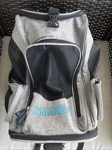 Haustier Trage Rucksack Reise Sherpa 2-in-1 Airline zugelassen grau mittelgroßer Hund 17 Zoll - Bild 1 von 8