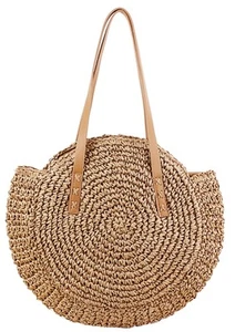 Beach Bags for Women Straw Bag Vacation Summer Large Foldable Straw Beach Bag... - Picture 1 of 7