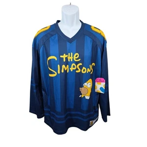 The Simpsons Hockey Trikot Langarmshirt Erwachsene Small ~ Neu mit Etikett /B50 - Bild 1 von 9