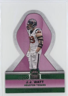 2015 Panini Crown Royale Pink Ribbons Die-Cuts Green JJ Watt #PR4 - Image 1 of 2