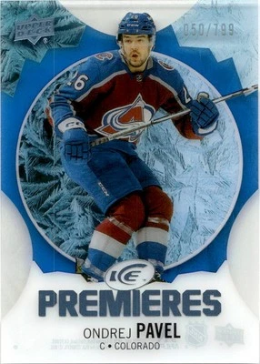 2023-24 Upper Deck Ice Blue Ondrej Pavel RC /799 Colorado Avalanche #178 - Image 1 of 2