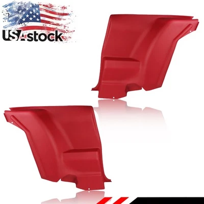 For 72-81 Camaro Firebird L&R Lower Plastic Rear Armrest Seat Side Panels Red - Image 1 of 4