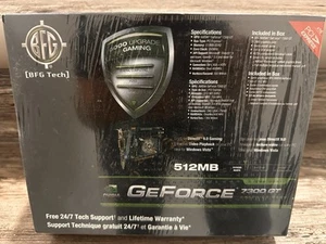 New-In-Box BFG Tech NVIDIA GeFORCE 7300 GT 512MB DDR2 Memory Graphic Card - Picture 1 of 7