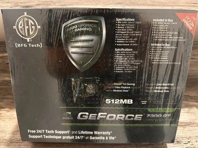 New-In-Box BFG Tech NVIDIA GeFORCE 7300 GT 512MB DDR2 Memory Graphic Card - Image 1 of 4