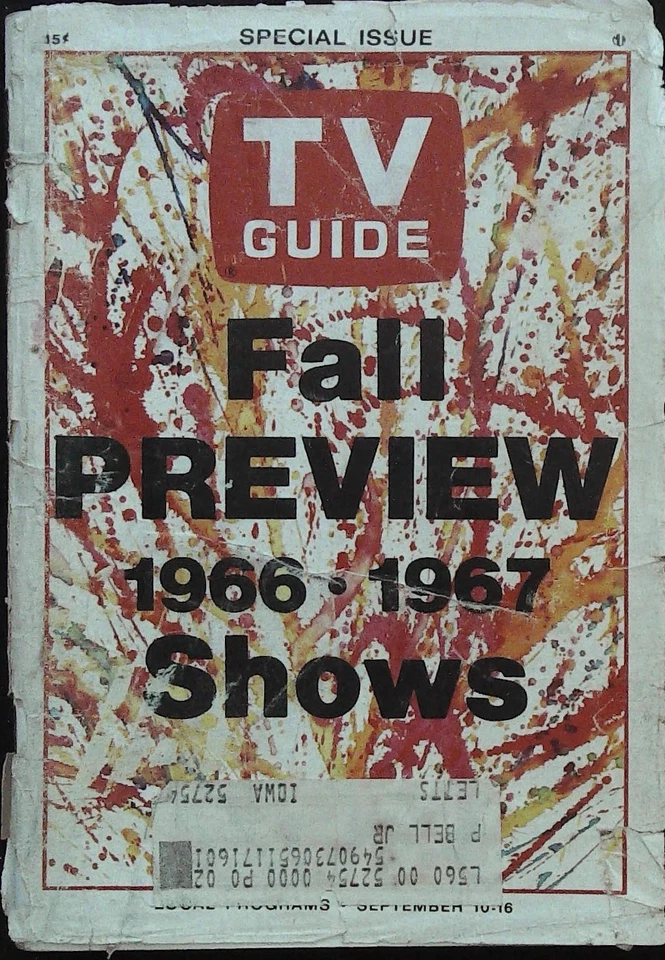 TV Guide September 10, 1966 Fall Preview Star Trek, Monkees, Green Hornet! - Image 1 of 1