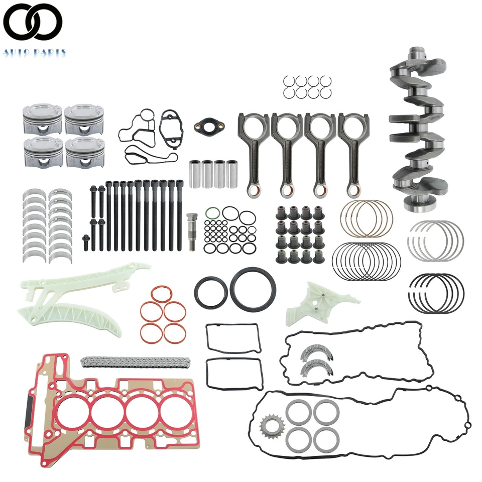 Engine Overhaul Rebuild Kit - Crankshaft Rods Piston Gasket Kit For BMW N20 2.0L - Image 1 of 4