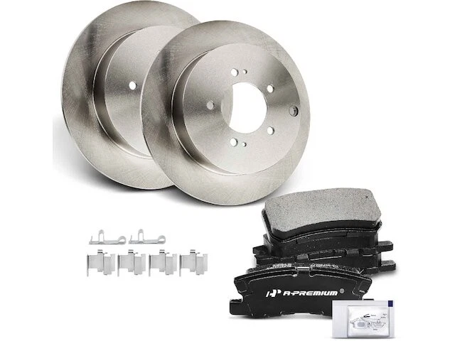 Rear Brake Pad and Rotor Kit For 2007-2012 Mitsubishi Outlander 2008 KJ592BY - Изображение 1 из 1