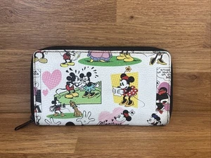 Disney Parks Mickey Minnie Mouse Women’s Wallet RRP £30 Clutch Full Zip - Picture 1 of 4