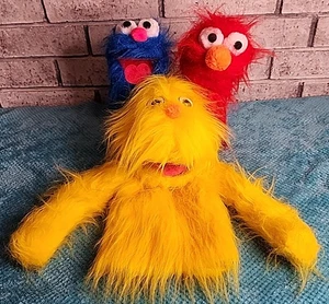 Sesamstraße Figur Handpuppen Krümelmonster Elmo ?? Muppet nicht datiert - Bild 1 von 5
