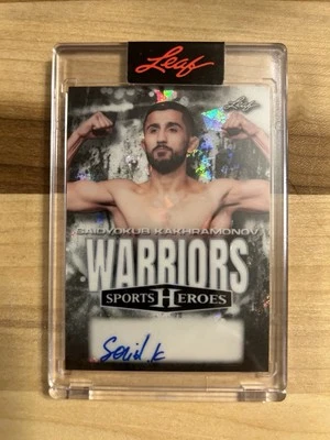 Saidyokub Kakhramonov 2025 Leaf Sorts Heroes Warriors Auto 1/2 - Image 1 of 2