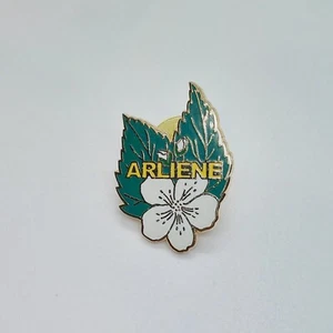 Arliene Flower Pin Lapel Enamel Collectible - Picture 1 of 3