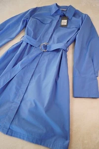 COUNTRY ROAD Shirt Dress Size 8 Mini Blue Cotton Belted A-line short Belt - Picture 1 of 17