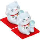 Japanese Mini Figurine - Good Luck Waving Ceramic Fengshui Decor