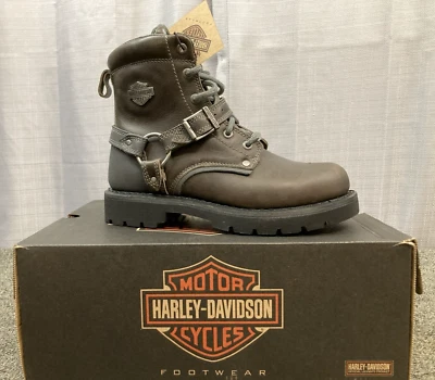 NUEVO GENUINO HARLEY DAVIDSON D87246 TALLA 7.5 MUJER BECKY FLASH 6" BOTAS GRISES Foto 1 de 4