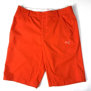 Puma Men's Golf Shorts 30 Orange Preppy Outdoor Dad - Picture 1 of 11